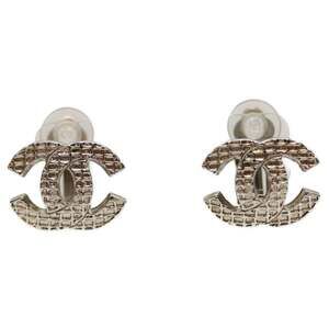 Chanel Cc Logo Clip-On Earrings Silver- #243976C81B